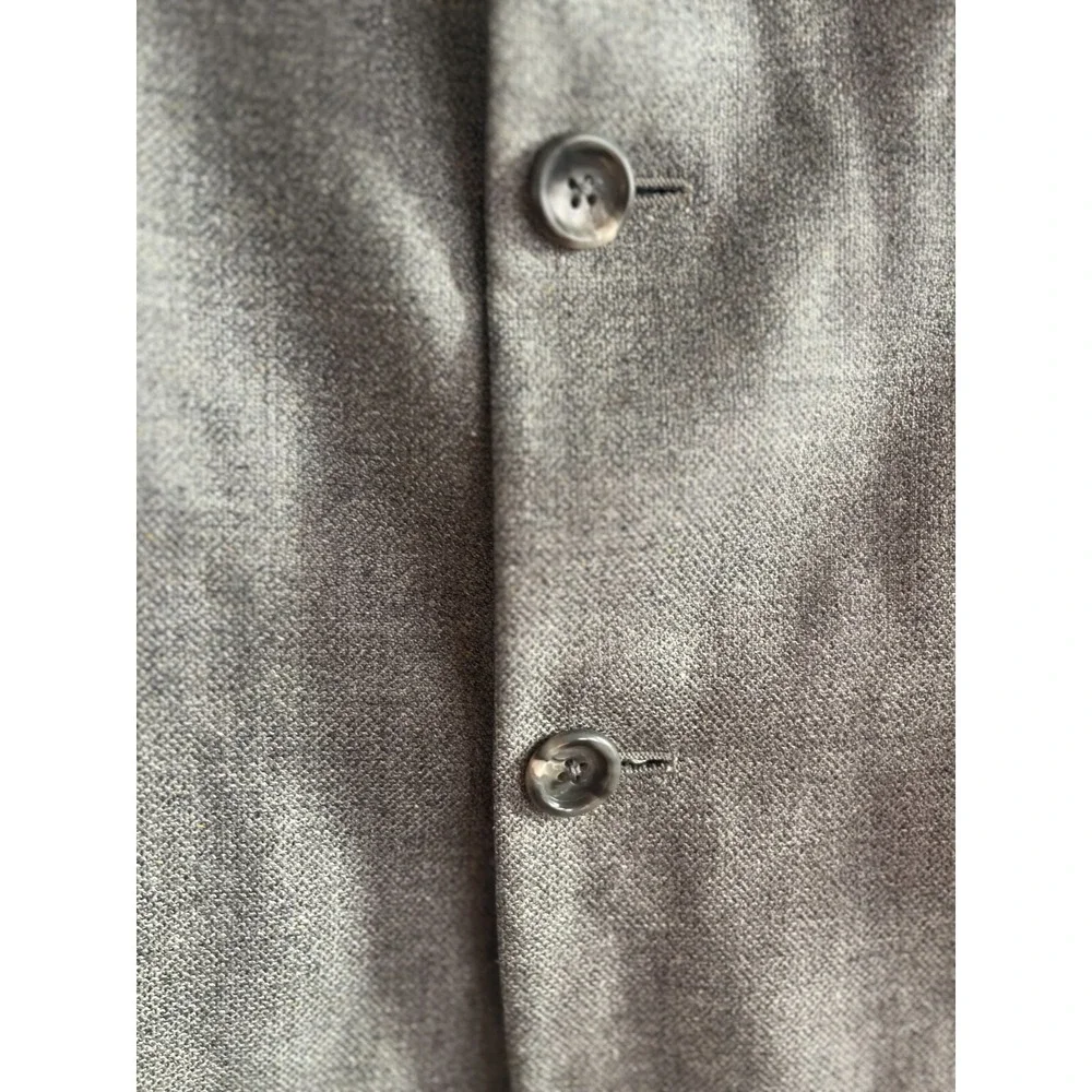 Bachrach Blazer‎ Mens 41L Charcoal Gray Button Jacket Sport Coat Silk Wool